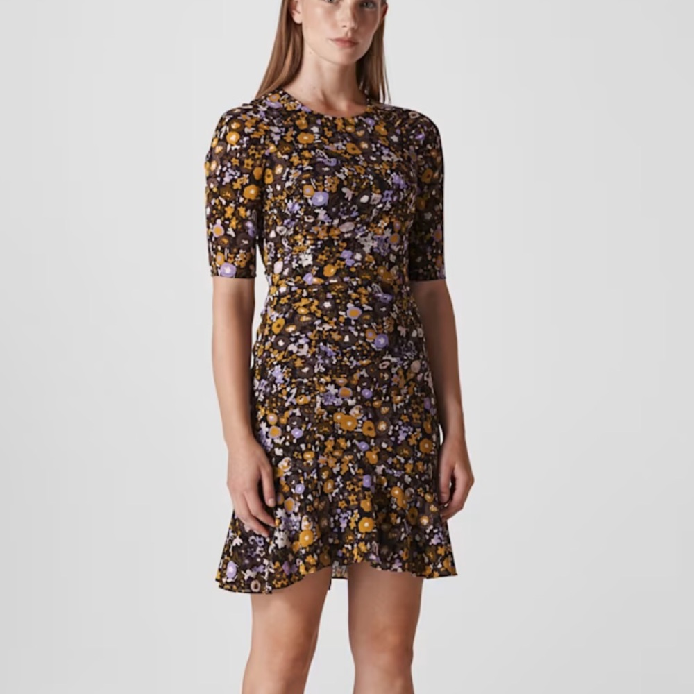 Whistles Multicolour Billy Adelaide Silk Dress